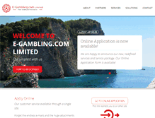 Tablet Screenshot of e-gambling.com